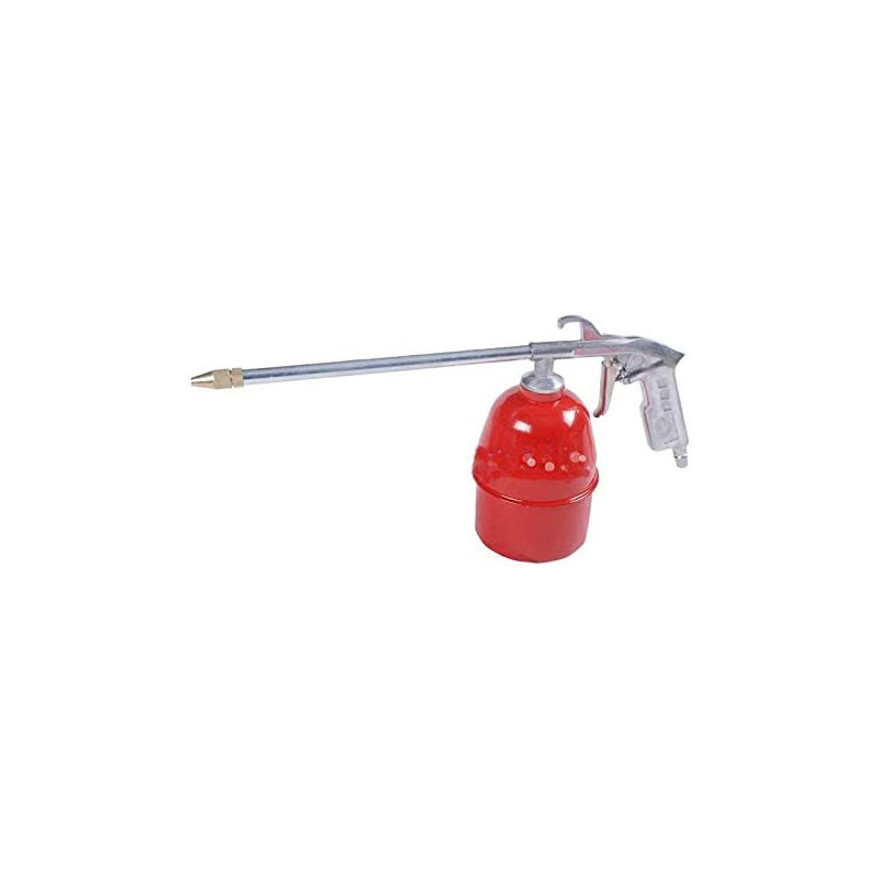 A Iron Laundry Gun Used In The Works By Air Pressure Red