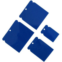 Tuf Fix 4 Pieces Plastic Scrapper Set Blue