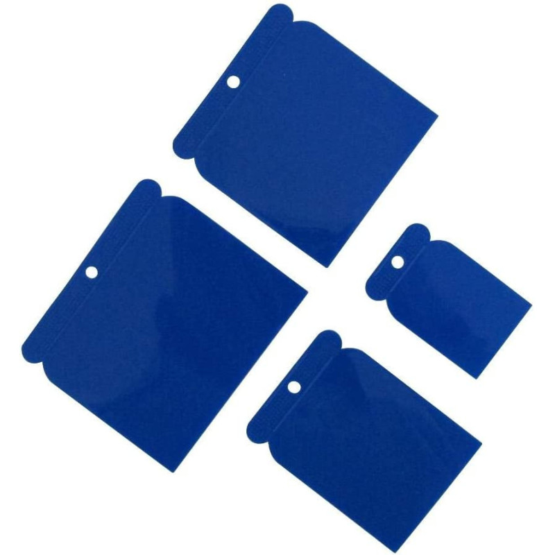 Tuf Fix 4 Pieces Plastic Scrapper Set Blue