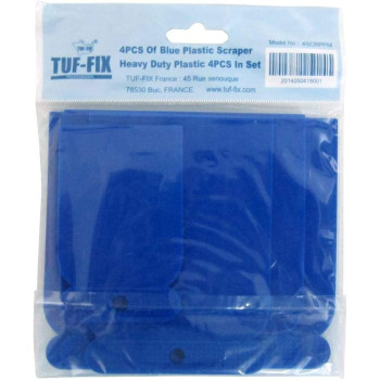 Tuf Fix 4 Pieces Plastic Scrapper Set Blue