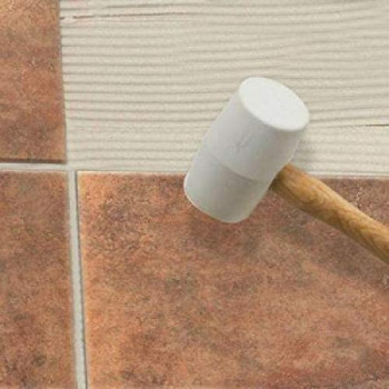 Tile Rubber Mallet Hammer With Wooden Handle