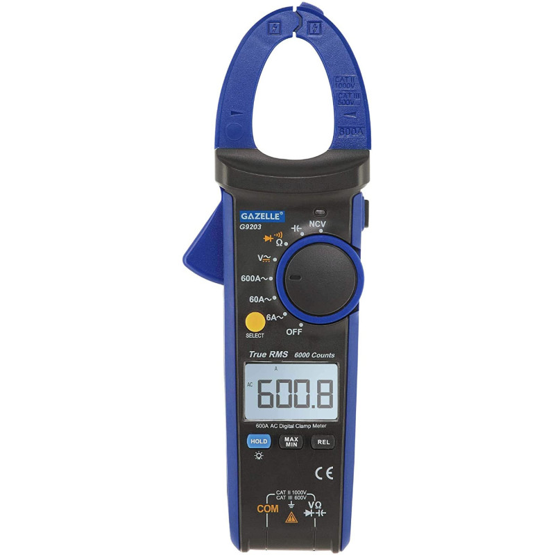 Gazelle G9203 600A Trms Digital Clamp Meter