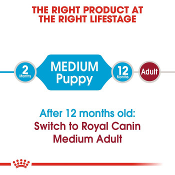 Royal Canin Size Health Nutrition Medium Puppy / Dog Dry Food 4 KG