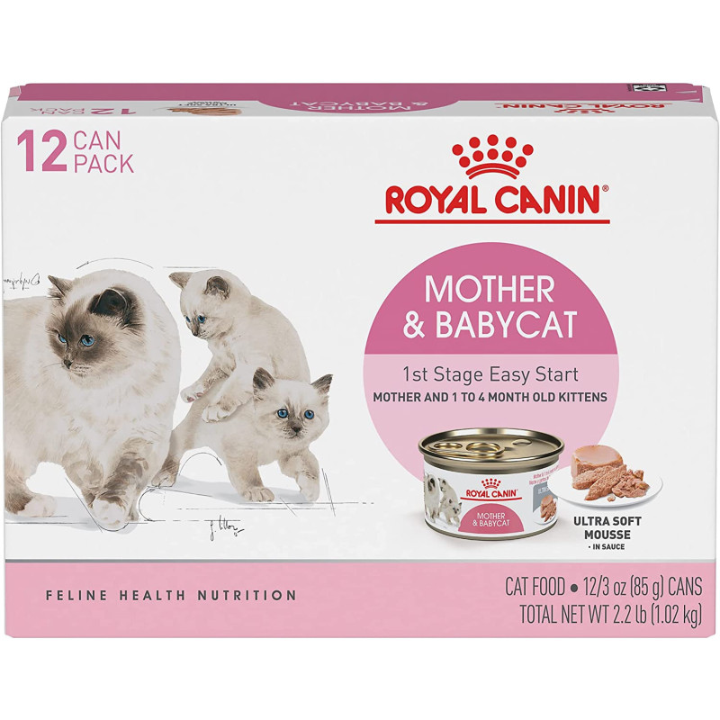 Royal Canin Feline Health Nutrition Mother & Babycat Mousse Wet FoodCans