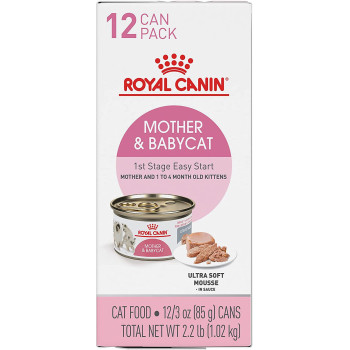 Royal Canin Feline Health Nutrition Mother & Babycat Mousse Wet FoodCans