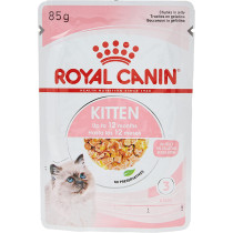 Royal Canin Feline Health Nutrition Kitten / Cat Jelly Wet Food Pouches 12x85G | Cat Foods