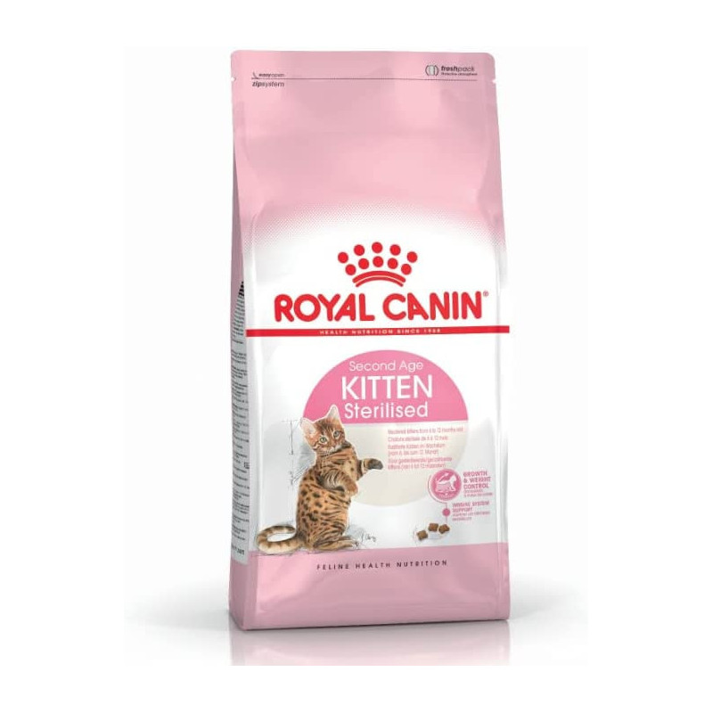 Royal Canin Feline Health Nutrition Kitten Sterilised Cat Food 2 Kg | Cat Dry Foods