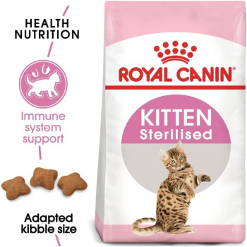 Royal Canin Feline Health Nutrition Kitten Sterilised Cat Food 2 Kg | Cat Dry Foods