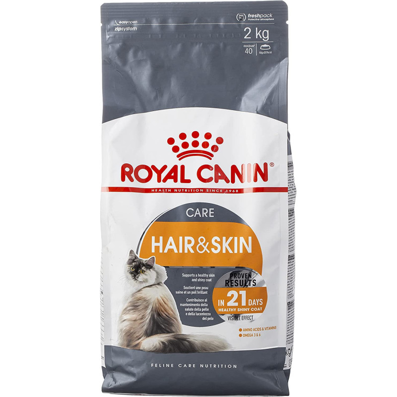 Royal Canin Feline Care Nutrition Hair & Skin Care Cat Food - 2 Kg | Hair & Skin Care Adult Cat Dry Food