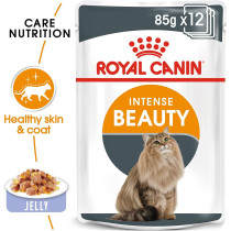 Royal Canin Feline Care Nutrition Intense Beauty Jelly Wet Foodpouches