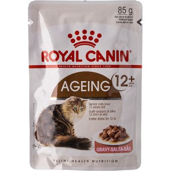 Royal Canin Feline Health Nutrition Ageing 12+ Gravy Cat Wet Food 12X85g Pouches