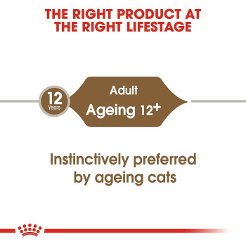 Royal Canin Feline Health Nutrition Ageing 12+ Gravy Cat Wet Food 12X85g Pouches