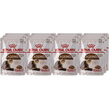 Royal Canin Feline Health Nutrition Ageing 12+ Gravy Cat Wet Food 12X85g Pouches