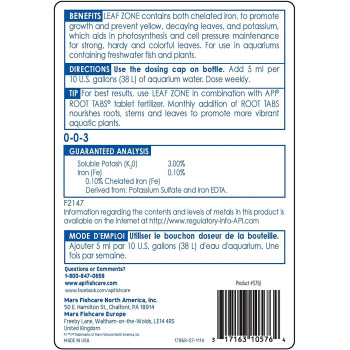 API Leaf Zone Freshwater Plant Fertilizer 16 OZ