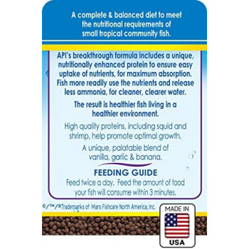 API Mini Pellets Tropical Fish Food 1.7 OZ