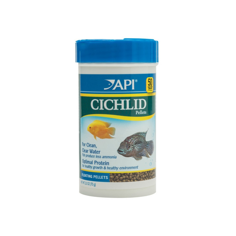 API Pellets Cichlid Fish Food 2.5 OZ