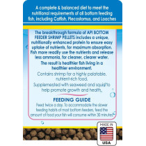 API Bottom Feeder Pellets with Shrimp 4 OZ