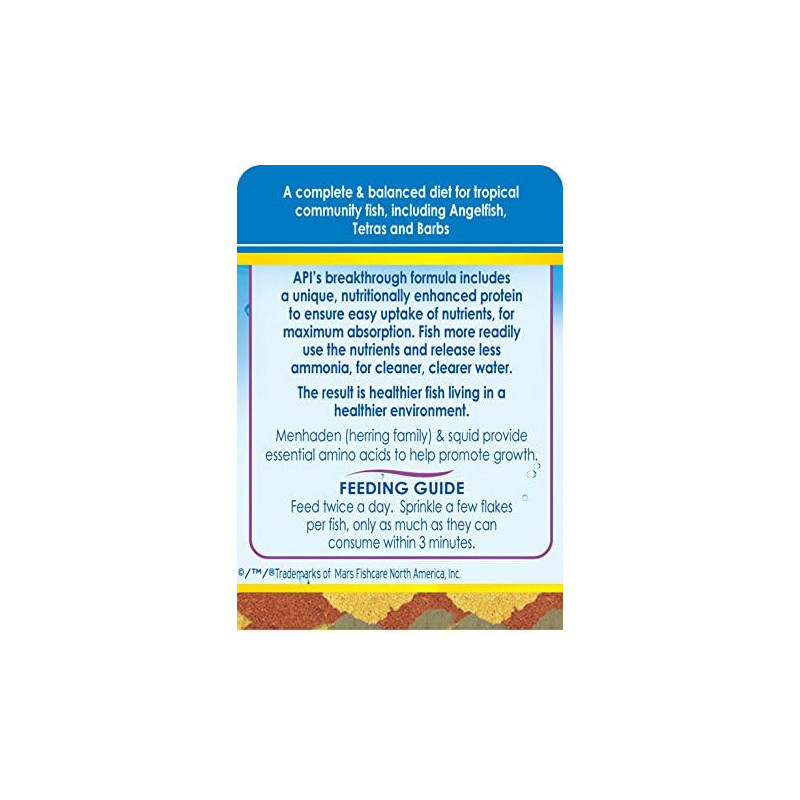 API Flakes Tropical Fish Food 0.36 OZ