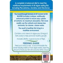 API Algae Eater Wafers Fish Food 3.7 Oz