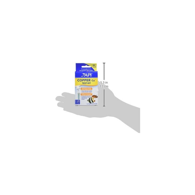 API Copper Cu+ Freshwater & Saltwater Aquarium Test Kit 90 count