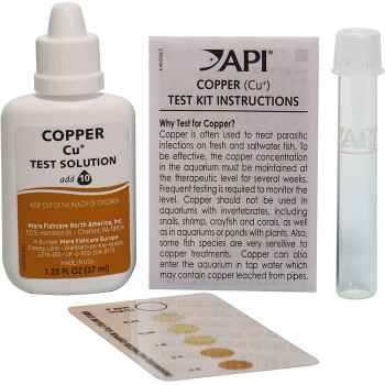 API Copper Cu+ Freshwater & Saltwater Aquarium Test Kit 90 count