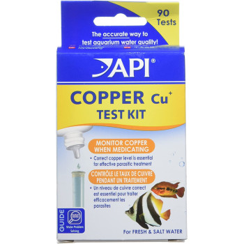 API Copper Cu+ Freshwater & Saltwater Aquarium Test Kit 90 count