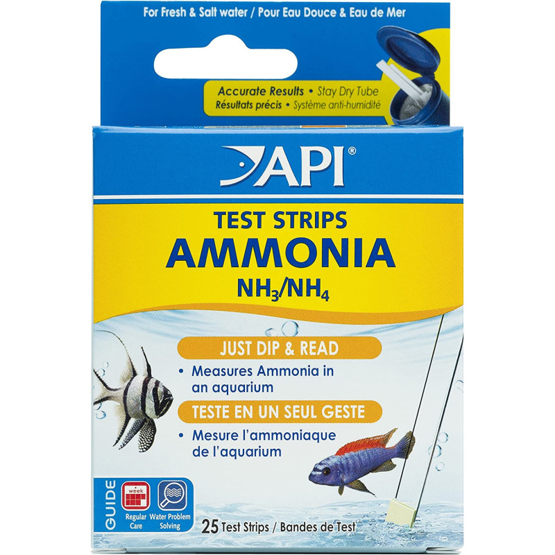 API Ammonia NH3 NH4 Test Strips 25 count