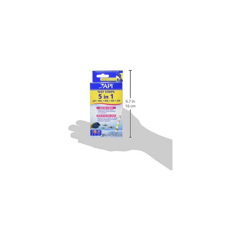 API 5 IN 1 Test Strips 25 Count