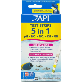 API 5 IN 1 Test Strips 25 Count