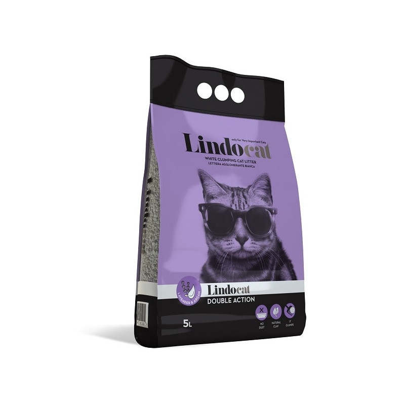 Lindocat White Bentonite Double Action 5 L Lavender
