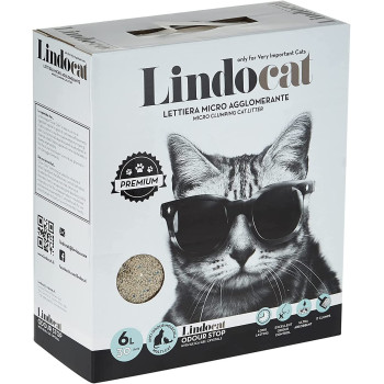 Lindocat White Bentonite Odour Stop 6 L Fragrance Free Multicat