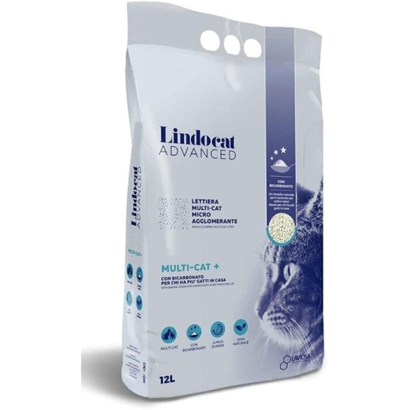 Lindocat White Bentonite Advanced MultiCat Plus 12 L Fragrance Free