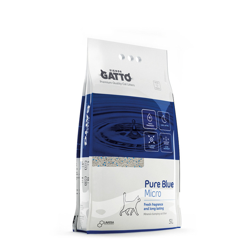 Lindocat White Bentonite Signor Gatto Pure Micro 5 L Fresh Fragrance