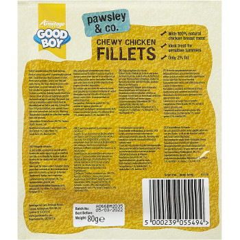 Armitage Chewy Chicken Fillets 80G