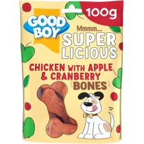 Armitage Good Boy Super Licious Chicken with Apple & Cranberry Bones 100g