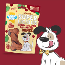 Armitage Good Boy Super Licious Chicken with Apple & Cranberry Bones 100g