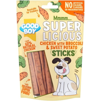 Armitage Goodboy Super Licious Chicken with Broccoli & Sweet Potato Sticks 100g