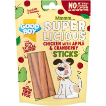 Armitage Goodboy Super Licious Chicken with Apple & Cranberry Sticks 100g