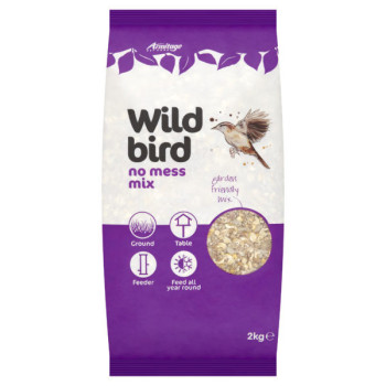 Armitage Wild Bird No Mess Seed Mix 2 kg New Packaging Same Formula