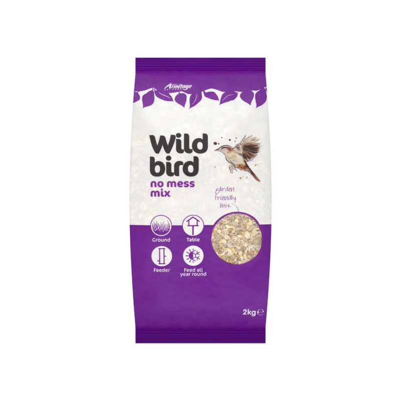 Armitage Wild Bird No Mess Seed Mix 2 kg New Packaging Same Formula