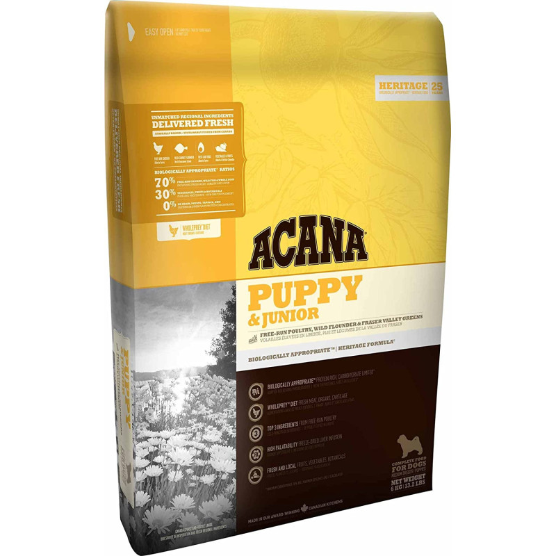 ACANA PUPPY & JUNIOR MEDIUM 6KG
