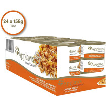 Applaws Wet Cat Food Chicken with Pumpkin 156g Tin Pack of 24
