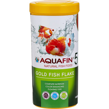 Kw Zone Aquafin Gold Fish Flake 1000 ML | Premium Goldfish Flakes