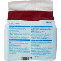 Bioline Puppy Training Pads 50 Pcs Absorbent And Leak Proof Non Woven Fabrics Puppy Training Pads White No Value 