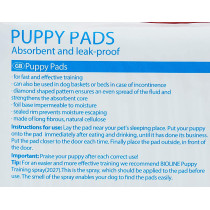 Bioline Puppy Training Pads 50 Pcs Absorbent And Leak Proof Non Woven Fabrics Puppy Training Pads White No Value 