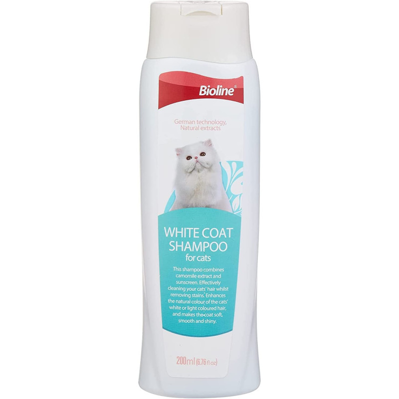 Bioline White Coat Shampoo For Cat 200 Ml Multicolor