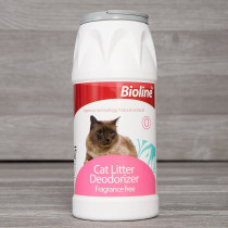 Bioline Cat Litter Deodorizer Natural Eco Friendly Fragrance Free Cat Litter Deodorizer 425g white maroon
