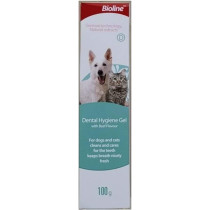 Bioline Dental Hygiene Gel For Cats & Dogs 100 g Multi Colour
