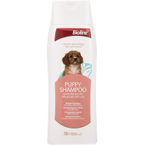Bioline Puppy Shampoo 250ml Mild Care Natural Dog Puppy Shampoo White/Maroon