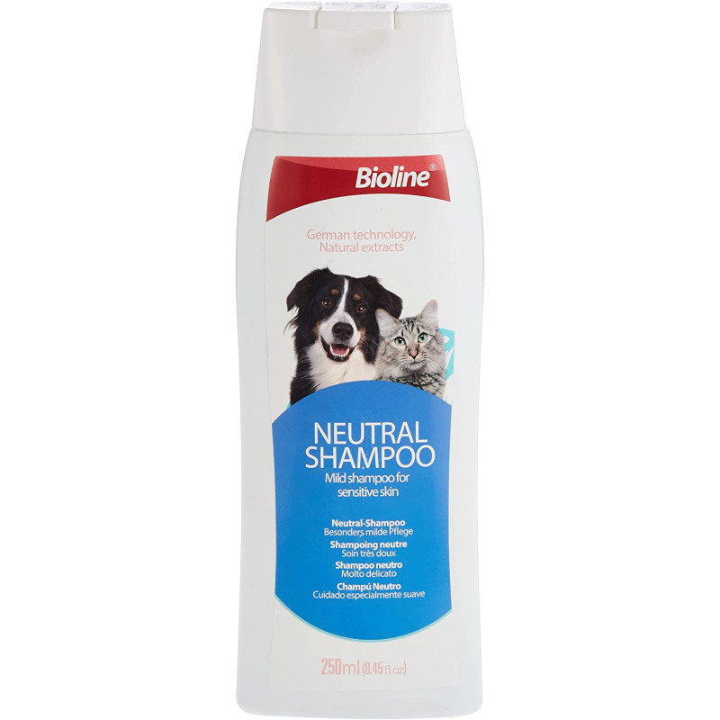 Bioline Neutral Shampoo Dogs and Cats Natural Shampoo 250 ml multicolor